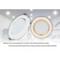 thumbnail image 3 of 2 X Downlight Led, 9w, Éclairage Intérieur Downlight Caché - Argent Or Chaud, 3 of 5