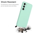 thumbnail image 6 of Galaxy S24 FE 5G Case, Takfox Samsung Galaxy S24 FE 5G 6.7" Basic Case [Frosted] Shockproof Case Liquid Silicone Gel Rubber Soft TPU Anti-slip Bumper Thin Matte Slim Phone Case Covers,Mintgreen, 6 of 7