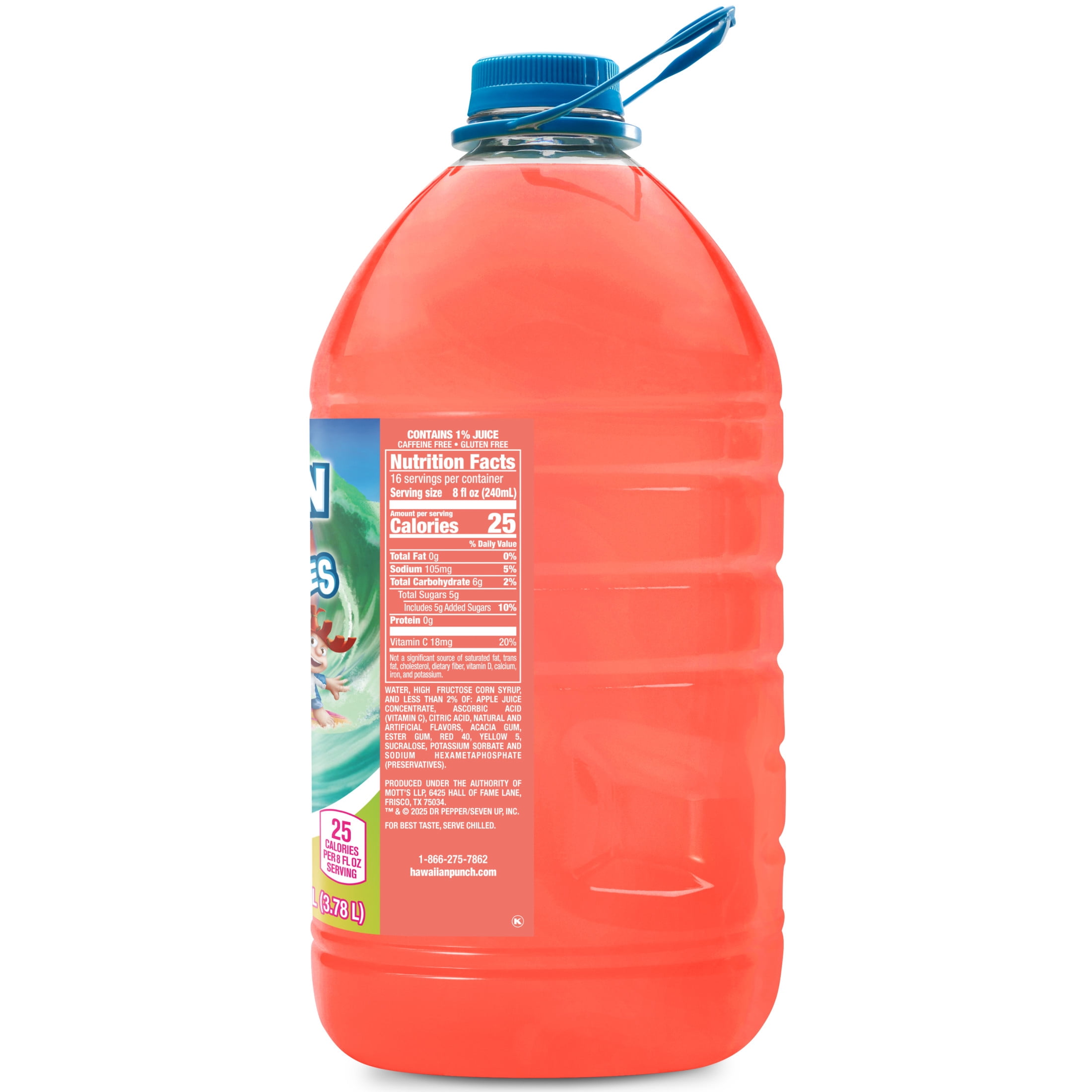 Hawaiian Punch Rainbow Sherbert Bash Juice, 1 Gal, Bottle