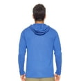 thumbnail image 4 of Expert Brand USA-Made Men's Athletic Heather Hoodie Shirt, Dark Heather Royal Blue, XL, 4 of 6