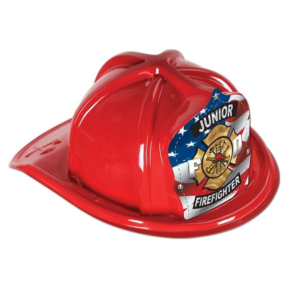 Beistle Red Junior Firefighter Hat - Party Supply Decoration for Fire Prevention