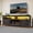 Dark Gray, variant on Uforic 65 Inch Farmhouse TV Stand Fits 70/75 Inch Flat Screen TV with RGB Ambient Light, Cable Holes, Built-in Power Station & Multi Storage Space for Living Room, Dark Grey
