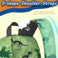 thumbnail image 5 of Dinosaur Skeleton Black Pattern 17" School Backpacks for Teens,Waterproof Oxford Fabric,S-Shape Padded Straps for School,Travel,Hiking,Camping, 5 of 6