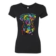thumbnail image 3 of Dean Russo Unconditional Loyalty Dog Lover Womens Slim Fit Junior Tee, Black, Medium, 3 of 6