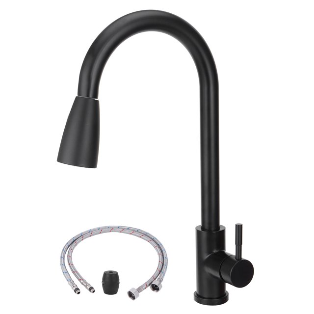 Water Tap,G3/8 Black Hot and Faucet Pull Out Faucet Class Leading Features