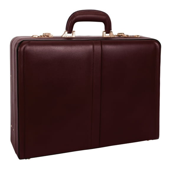 McKleinUSA Harper V Series Leather Expandable Attache Burgundy (80476)