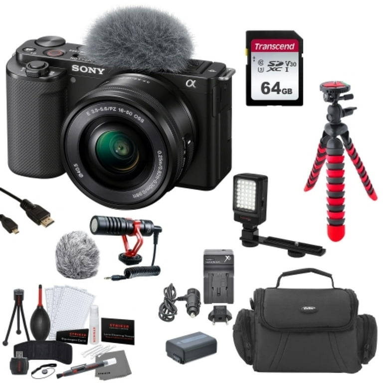 Sony ZV-E10 Mirrorless Camera with 16-50mm Lens (Black)