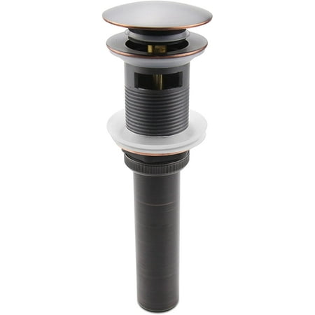 REGALMIX Oil Rubbed Bronze Pop-Up Bathroom Sink Drain With Anti-Clog Strainer & Overflow - Perfect For Vessel Sinks