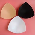 thumbnail image 2 of 1 Pair Women Bra Inserts, Removable Sponge Sports Bra Inserts for All Day (Beige Black White), 2 of 8