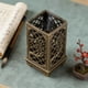 thumbnail image 5 of Juego de Quemadores de Incienso Huecos de Bronce con Tapa y Base Estable. Porta Incienso para Ramadán, Eid, Meditaciones, Yoga, Decoración Del Hogar, Práctica Espiritual. No Incluye Incienso., 5 of 6
