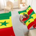 thumbnail image 5 of Manfei Senegal Flag 7-Piece King Bedding,Vintage National King Bed in a Bag,Green Yellow Red,Light Gray Reversible, 5 of 7