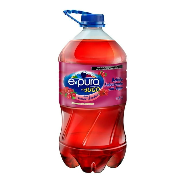Agua Epura con jugo de jamaica- arándano 5 l