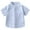 Light Blue, variant on Kiijoy Toddler Boys Stripe Short Sleeved Shirt Casual Cotton Button Down Shirt, Sizes 3-4