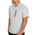 thumbnail image 3 of The American Outdoorsman Blackfoot River Fishing Shirt, Short Sleeve - Quick Dry, UPF 30 UV Protection, Modern Fit, Breathable Eyelets and Waterproof Chest Zip Multiple Pocket (High Rise, XXL), 3 of 8