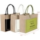 thumbnail image 3 of Bolso tote grande de yute con botones - Blanco Adepaton HMHZ486-1, 3 of 5