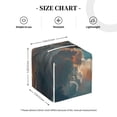 thumbnail image 4 of Sikiie Starry Sky Cloud Wolf Leather Tissue Box Cover Square, tissue box holder, Tissue Box with Bottom Belt-5.2”x5.2”x5.2”, 4 of 7