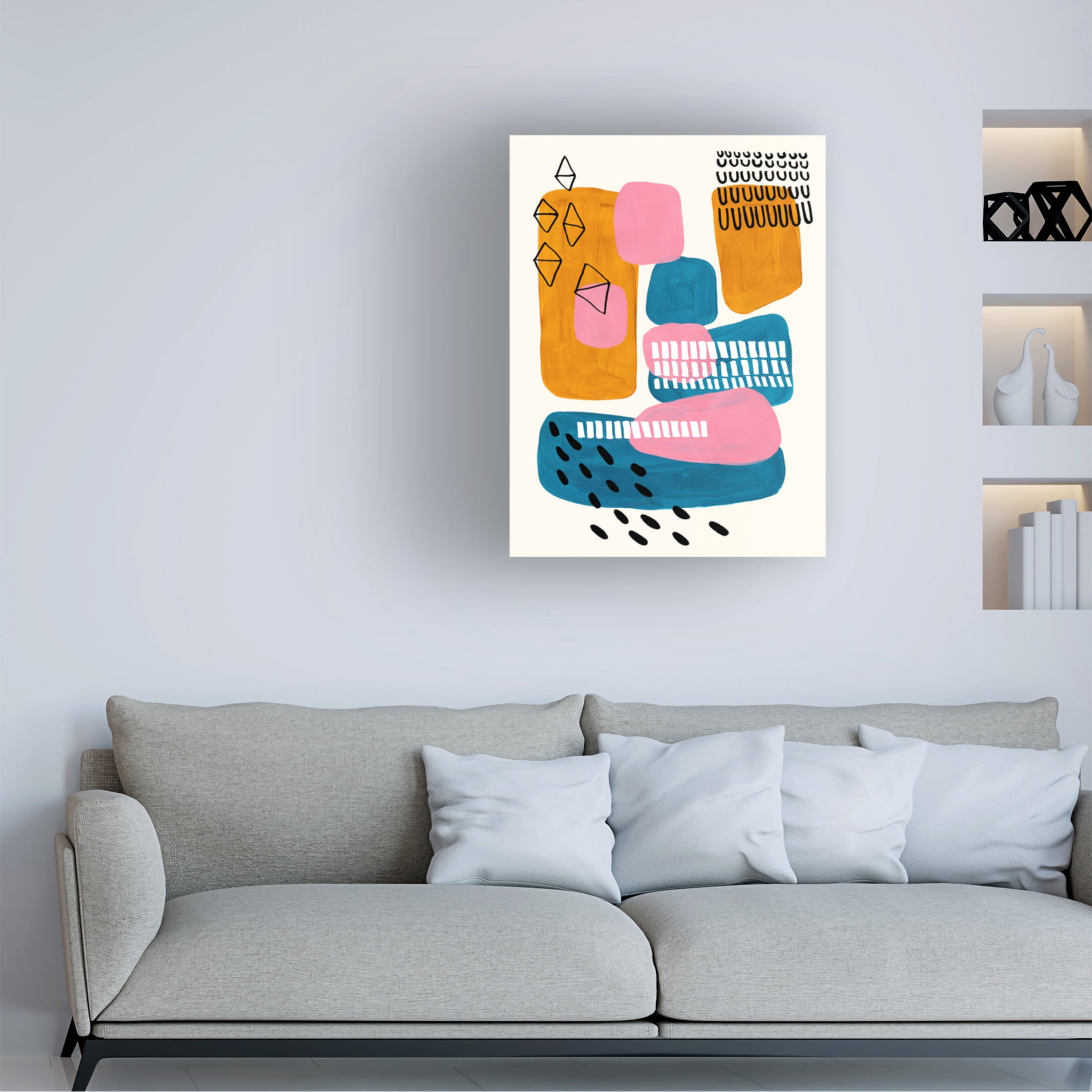Trademark Fine Art Ejaaz Haniff Midcentury City Canvas Wall Art