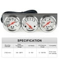 thumbnail image 6 of Triple Gauge Kit Oil/Volt/Water Gauge 2 Inch Chrome Oil Temp Water Temp Gauge Temperature Oil Pressure Voltage Gauge, 6 of 6