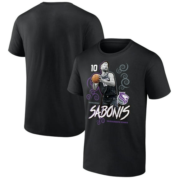 Men's Domantas Sabonis Black Sacramento Kings Competitor T-Shirt
