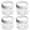 White, variant on 4 Pack Overnight Oats Containers with Lids Folding Spoons 20oz Large Capacity Airtight PC Portable Oats Jars for Milk Cereal Fruit Pink
