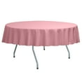 thumbnail image 1 of Ultimate Textile (2 Pack) Poly-cotton Twill 72-Inch Round Tablecloth - for Restaurant and Catering, Hotel or Home Dining use, Dusty Rose Pink, 1 of 3