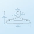 thumbnail image 6 of LEDREM 50-Pack Clothes Hangers, Plastic Hangers Non-Slip , Heavy-Duty Space-Saving, 360° Swivel Hook, for Coats,Pants, Light & Dark Gray, 6 of 8
