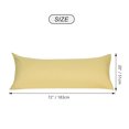 thumbnail image 6 of PiccoCasa 2 Pack Body Pillwcases 1800 Microfiber Zippered Long Pillowcase, Jumbo Gold, 6 of 8