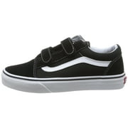 vans vn-0vhe6bt : kids old skool v black/true white skate shoe (12 m us little kid)