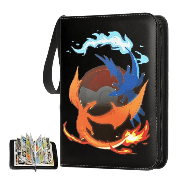 Vanelc Card Binder for Pokemon Cards Holder, 400 Pockets Trading Cards Album, with 50 Removable Sleeve, 1 Pack