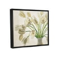 thumbnail image 3 of Stupell Industries Tranquil White Tulip Bouquet in Country Vase Jet Black Framed Floating Canvas Wall Art, 16x20, by Eva Barberini, 3 of 5