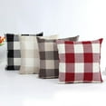 thumbnail image 3 of Bouanq Hidden Zipper Design Throw Pillow Covers Decorative Square Bedroom Living Room Cushion Cases for Couch Bed Sofa Car 18 x 18 inches, 3 of 4