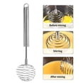 thumbnail image 3 of Batidor de mano con resorte y espiral, batidor de huevos de acero inoxidable, batidor de leche, batidora manual para huevos (tamaño: 24 x 6 cm), 3 of 4