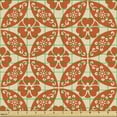 thumbnail image 2 of Ambesonne Geometric Fabric by the Yard Upholstery, Japanese Flowers, 1 Yard, Vermilion Cream, 2 of 5
