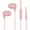 Pink, variant on Soumake Wired Earphone Fevers Sound Quality HD-compatible Calling Wire Control 3.5mm Stereo Sports In-Ear Gaming Earbud for iPhone