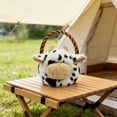 thumbnail image 6 of Cute Cow Plush Basket for Easter, 12.5" Spotted Stuffed Animal Tote with Handle, Soft Toy Storage for Home Decor, Unique Easter Gifts A, 6 of 6