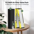 thumbnail image 3 of FMDZFL 5 Pack FLT4825 True HEPA Filter B Replacement & 1 Replacement Bulb Compatible with AC4825 AC4300 AC4800 AC4900 AC4850, Par, 3 of 6