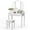 White, variant on Costway Makeup Table Stool Set Tri Folding Mirror Vanity White