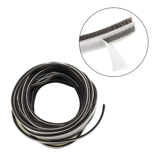 32.8Ft Pile Self Adhesive Weatherstrip Seal Strip Draught Excluder Brush Casement Door Seal Tape