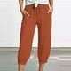 thumbnail image 1 of WILLBEST Pantalones Casuales para Mujer, con Bolsillos, Cintura Alta, Lisos, Rectos, Largos, Acampanados, para Comodidad y Estilo Diario. Extra Grande, 1 of 4