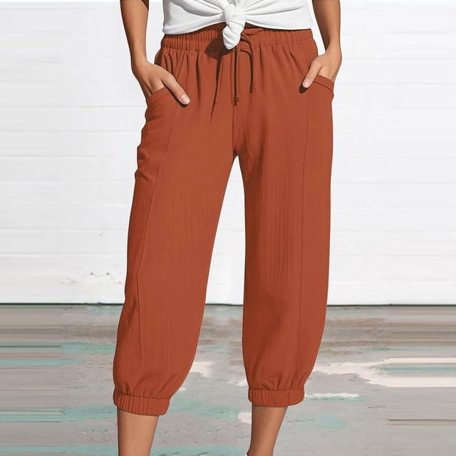 WILLBEST Pantalones Casuales para Mujer, con Bolsillos, Cintura Alta, Lisos, Rectos, Largos, Acampanados, para Comodidad y Estilo Diario. Extra Grande