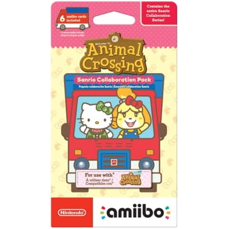 Nintendo Amiibo Animal Crossing New Horizon Sanrio Collaboration Exclusive Pack - 6 Cards [Video Game]
