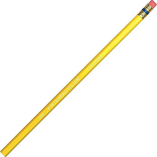 Prismacolor Col-Erase Erasable Colored Pencil, Yellow, 12 Count ...
