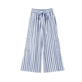 thumbnail image 3 of Lmueinov Women's Striped Wide Leg Pants Elastic High Waist Tie Knot Casual Flowy Palazzo Trousers with Side Pockets, S-3XL, 3 of 7