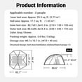 thumbnail image 5 of Naturehike, Ultralight Hiking Tent, 2 person Backpacking Camping Tent, Waterproof & Windproof, 15D Ultra-light Silicon Coated Fabric, Double Door Design, For Camping/Hiking/Backpacking., 5 of 23