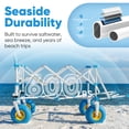 thumbnail image 4 of Sekey Heavy Duty Beach Wagon 300L Capacity, 9" Sand-Proof Wheels, 4 of 9