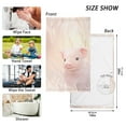 thumbnail image 3 of Piggies Pig Wheet Hand Towel Bath Towels Face Towels Cotton Absorbent for Home Hotel Spa Swimming Yoga Sports Decorative Towel Set of 2, 3 of 8