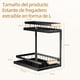 thumbnail image 2 of 2-piezas Organizador Bajo Fregadero de 2 Niveles, Multiusos Deslizante Para Cocina y Baño, Organizador de cocina extraíble ajustable, organizador de cocina Negro, 2 of 7