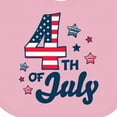 thumbnail image 4 of Inktastic 4th of July with Striped Stars Boys or Girls Baby Bib, 4 of 4