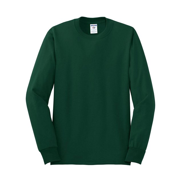 Jerzees 5.6 oz. T-Shirt à Manches Longues 50/50, Vert Forêt S