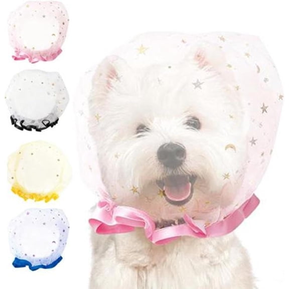 Dog face cover, Dog Mesh Head Cover, Breathable Soft Pet Safety Head Protector Net Mesh | Pet Face Mesh Muzzle, Cat Dogs Anti-Scavenging Muzzle, For Daily Walking Park Play Public Space